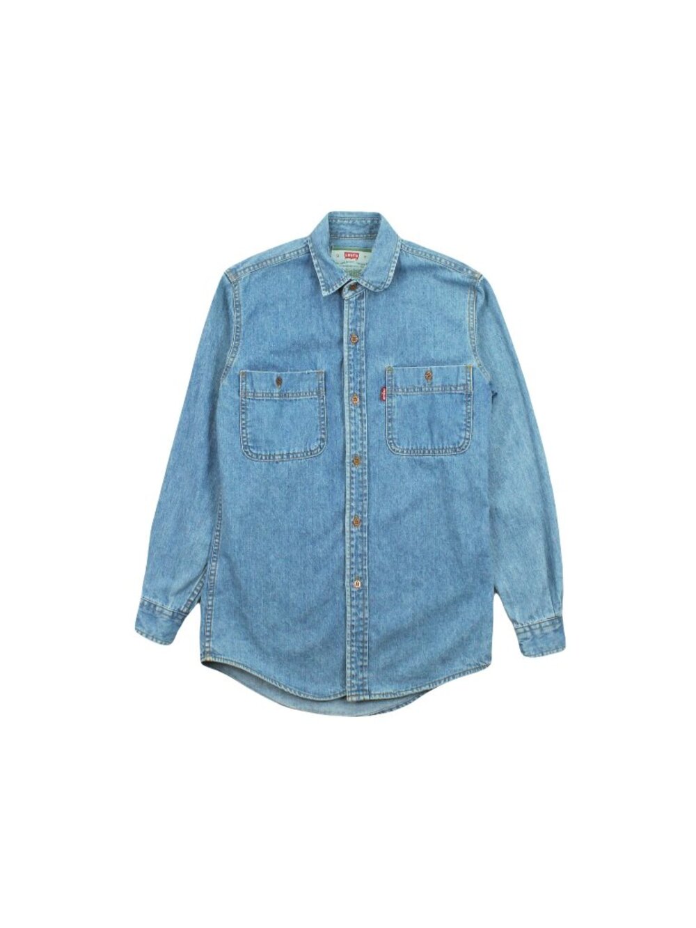 Vintage Levi's Medium Wash Denim Button Up Shirt S